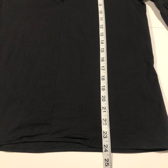 Walter Baker Lynn Top Black 3/4 Bell Sleeve Deep V Split Neck Small - Picture 6 of 11